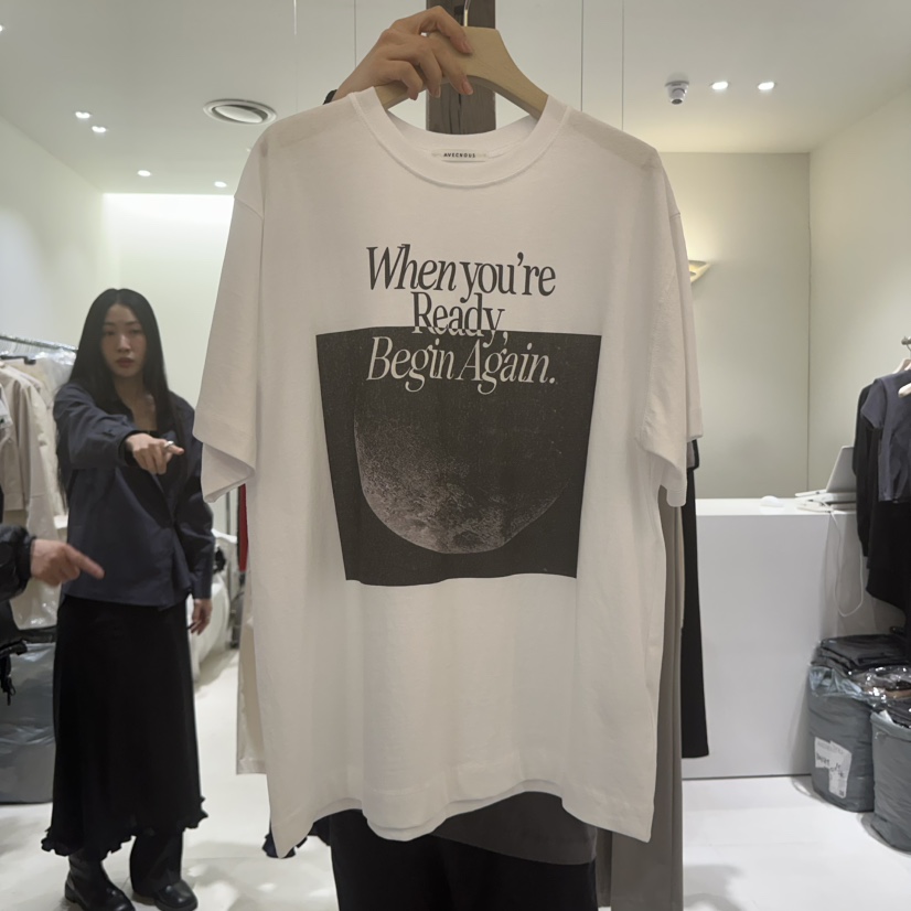 AVECNOUS直郵韓國代購㊣女裝新款25春夏時尚推薦休閑熱賣T恤AVECNOUST恤圖色4