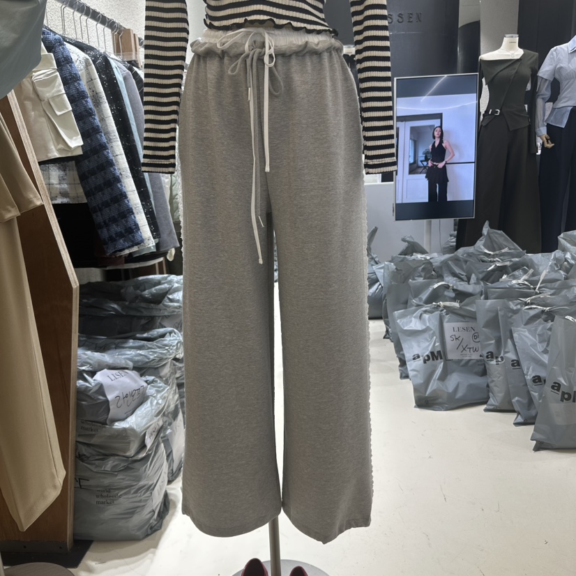 LESSEN韓國㊣直郵東大門代購女裝新品推薦人氣休閑熱賣休閑褲LESSEN休閑褲圖色1