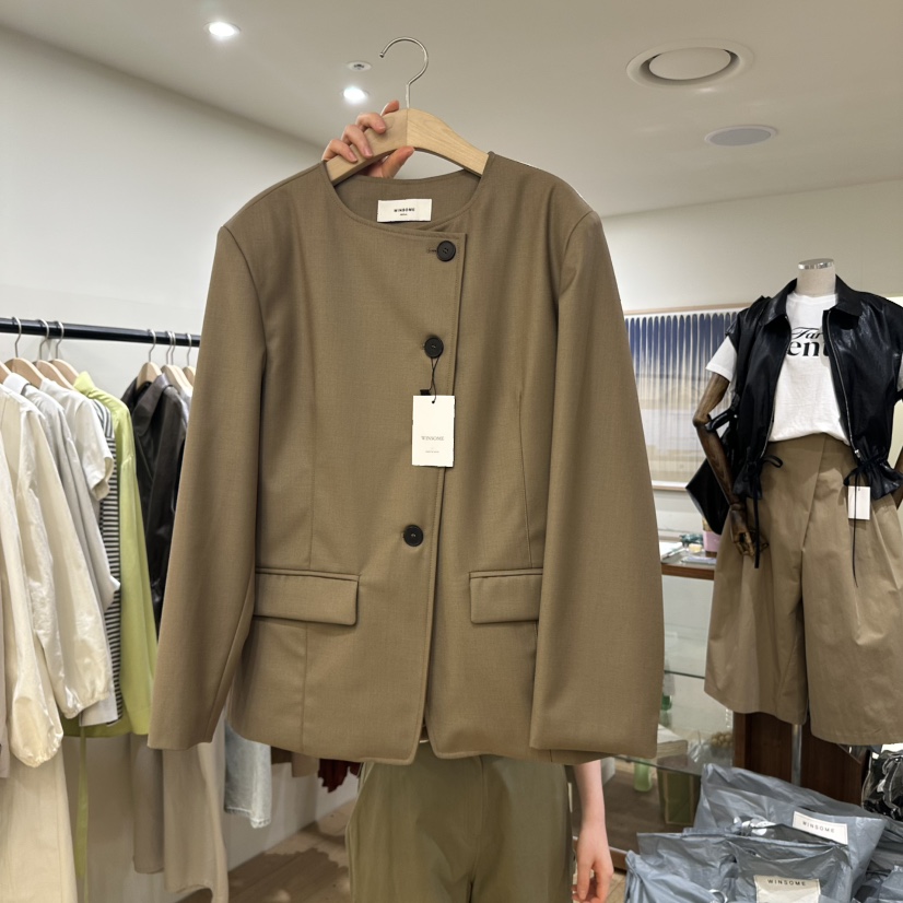 WINSOME直郵韓國代購㊣女裝新品推薦人氣休閑職業25春夏夾克WINSOME夾克圖色2