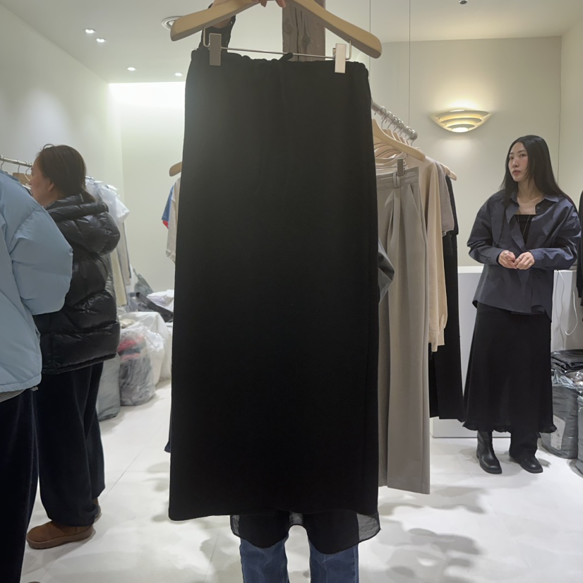 AVECNOUS韓國直郵㊣女裝新品時尚熱賣休閑25春夏推薦人氣長裙AVECNOUS長裙圖色2