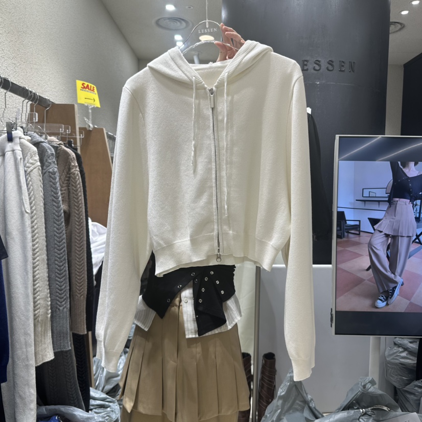 LESSEN韓國直郵㊣東大門實拍女裝新款人氣25春夏推薦夾克兜帽LESSEN夾克