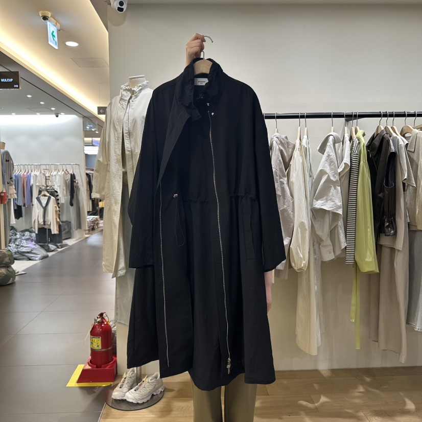 WINSOME韓國㊣直郵東大門代購女裝新品時尚熱賣人氣長款風衣WINSOME長款風衣圖色2