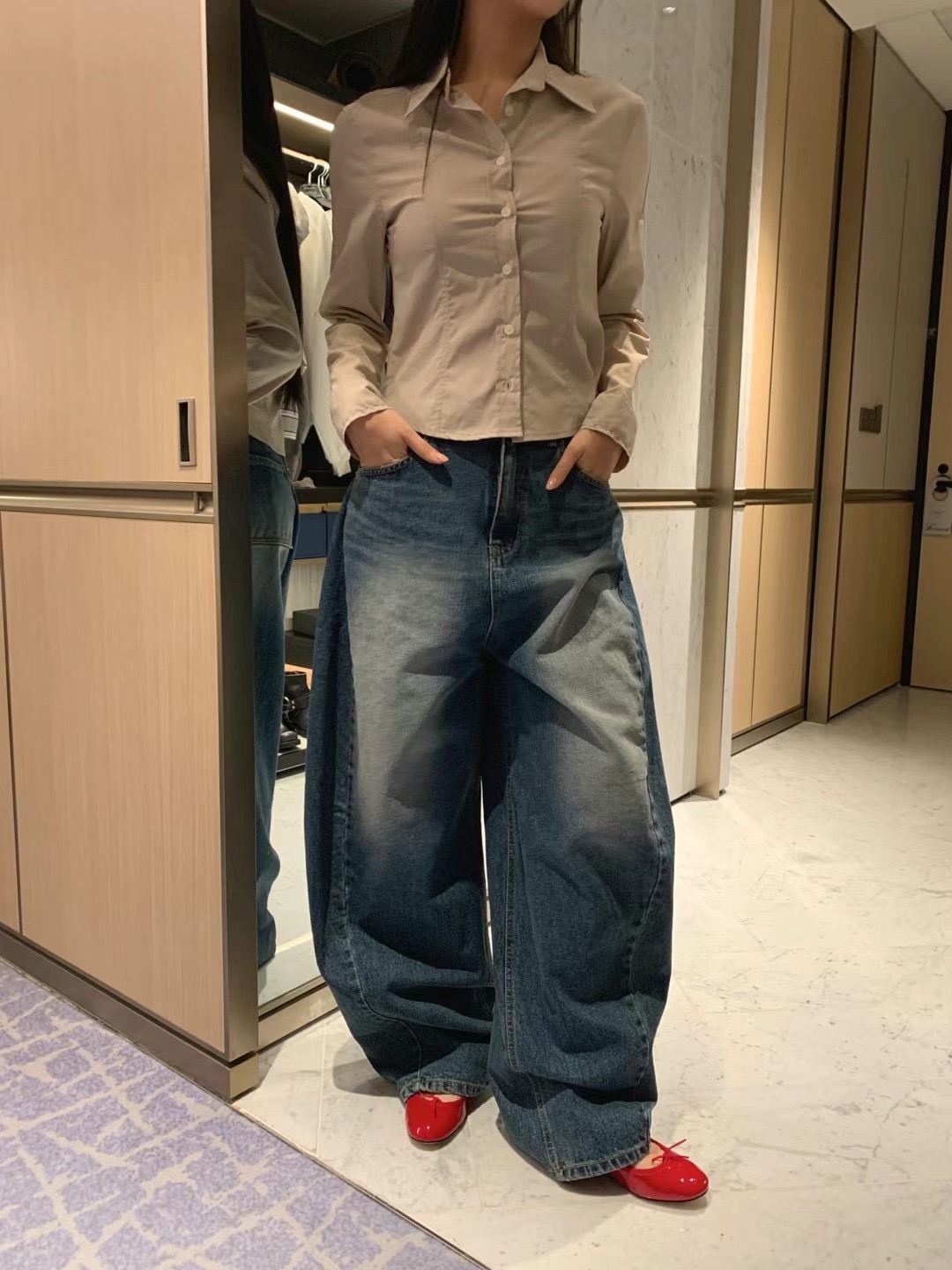 FORMAL韓國㊣直郵東大門代購女裝新品時尚人氣推薦25春夏牛仔褲FORMAL牛仔褲