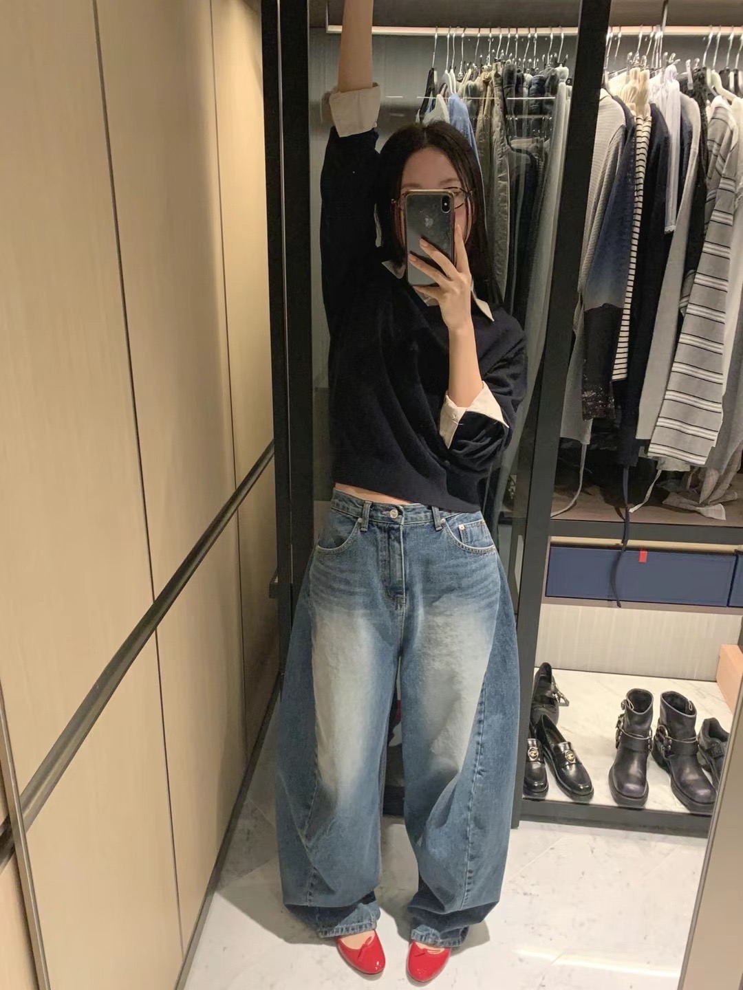 FORMAL韓國㊣直郵東大門代購女裝新品時尚人氣推薦25春夏牛仔褲FORMAL牛仔褲