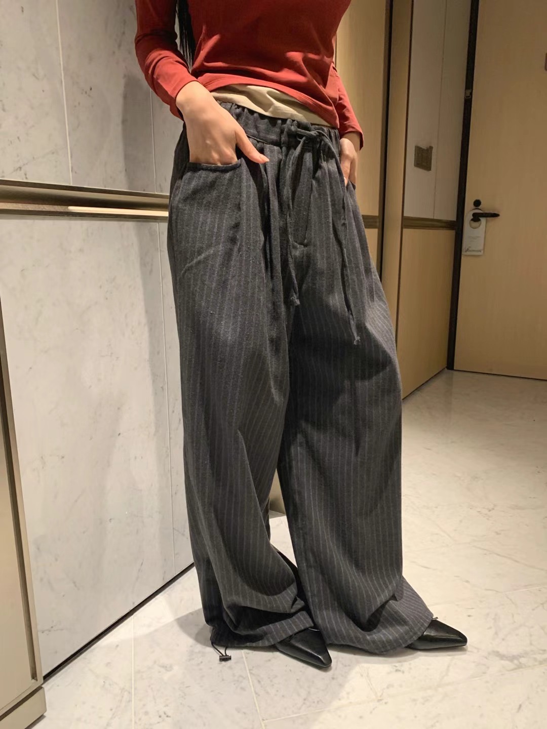 FORMAL韓國㊣直郵東大門代購女裝新品職業25春夏推薦休閑褲FORMAL休閑褲