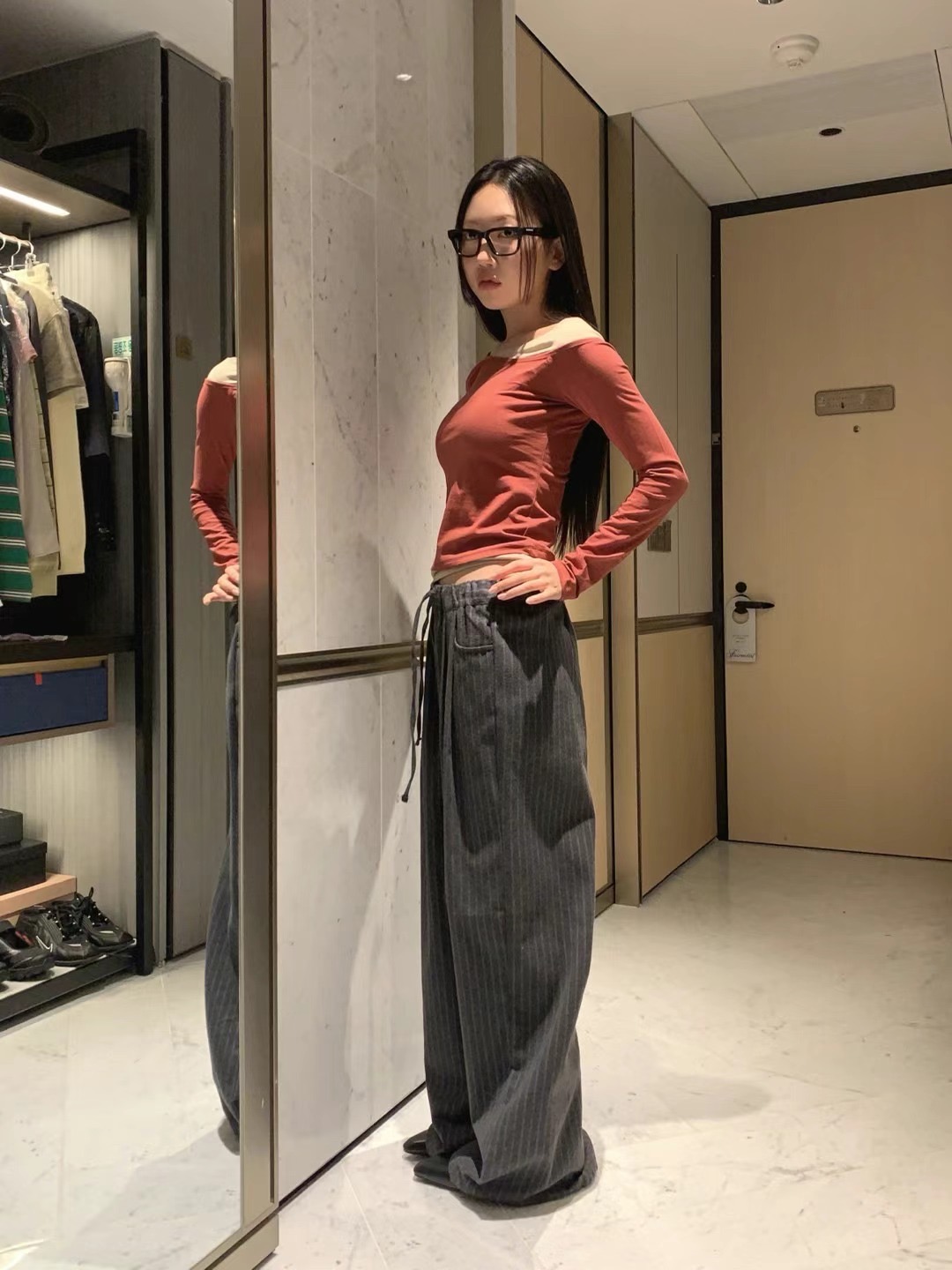 FORMAL韓國㊣直郵東大門代購女裝新品職業25春夏推薦休閑褲FORMAL休閑褲