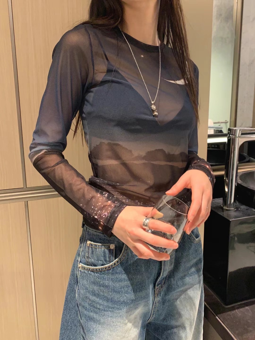 FORMAL韓國直郵㊣女裝新款人氣休閑25春夏熱賣時尚推薦長袖T恤FORMAL長袖T恤