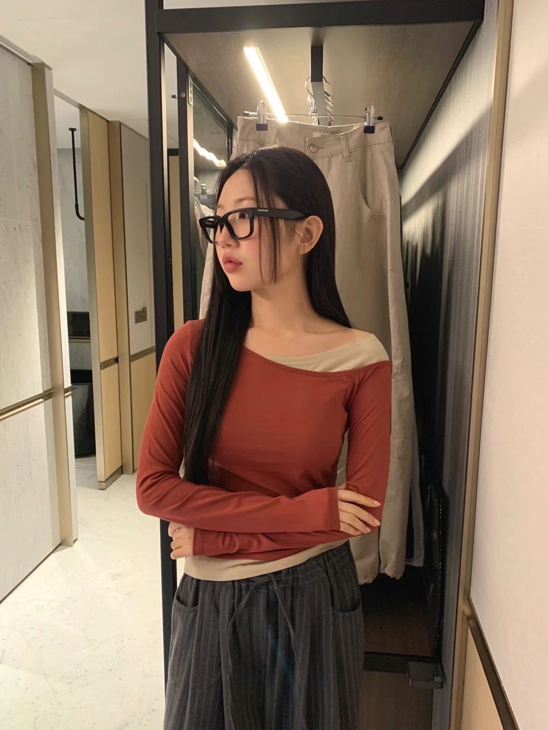 FORMAL韓國直郵㊣女裝新品25春夏推薦休閑職業時尚熱賣長袖T恤FORMAL長袖T恤