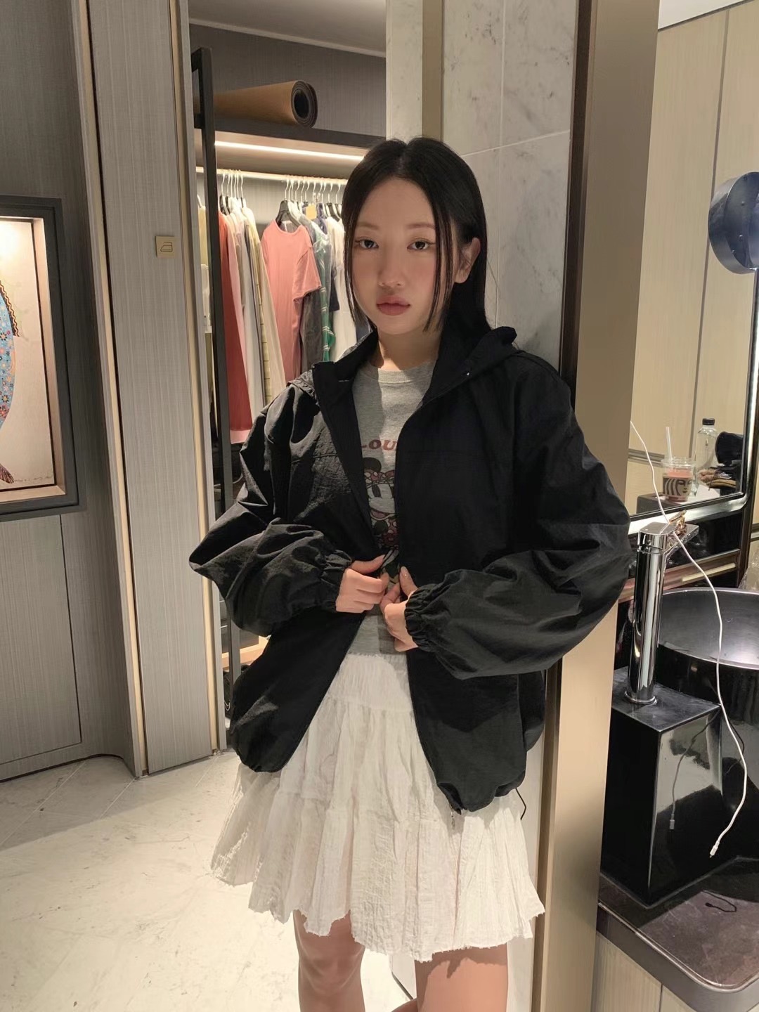 FORMAL韓國直郵㊣女裝新款時尚25春夏休閑推薦人氣夾克褶皺FORMAL夾克圖色2
