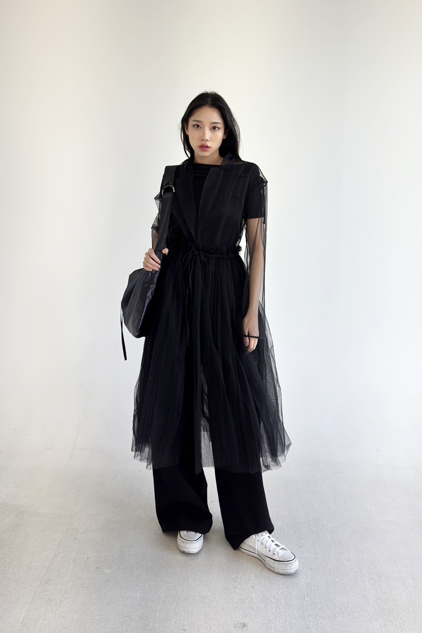 NOV7直郵韓國代購㊣女裝新品熱賣休閑25春夏推薦時尚連衣裙the ebony eyes/NOV7連衣裙