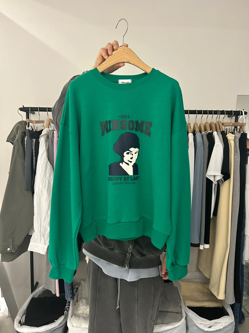 AS THOUGHT韓國直郵㊣東大門實拍女裝新品熱賣25春夏推薦衛衣AS THOUGHT衛衣圖色2