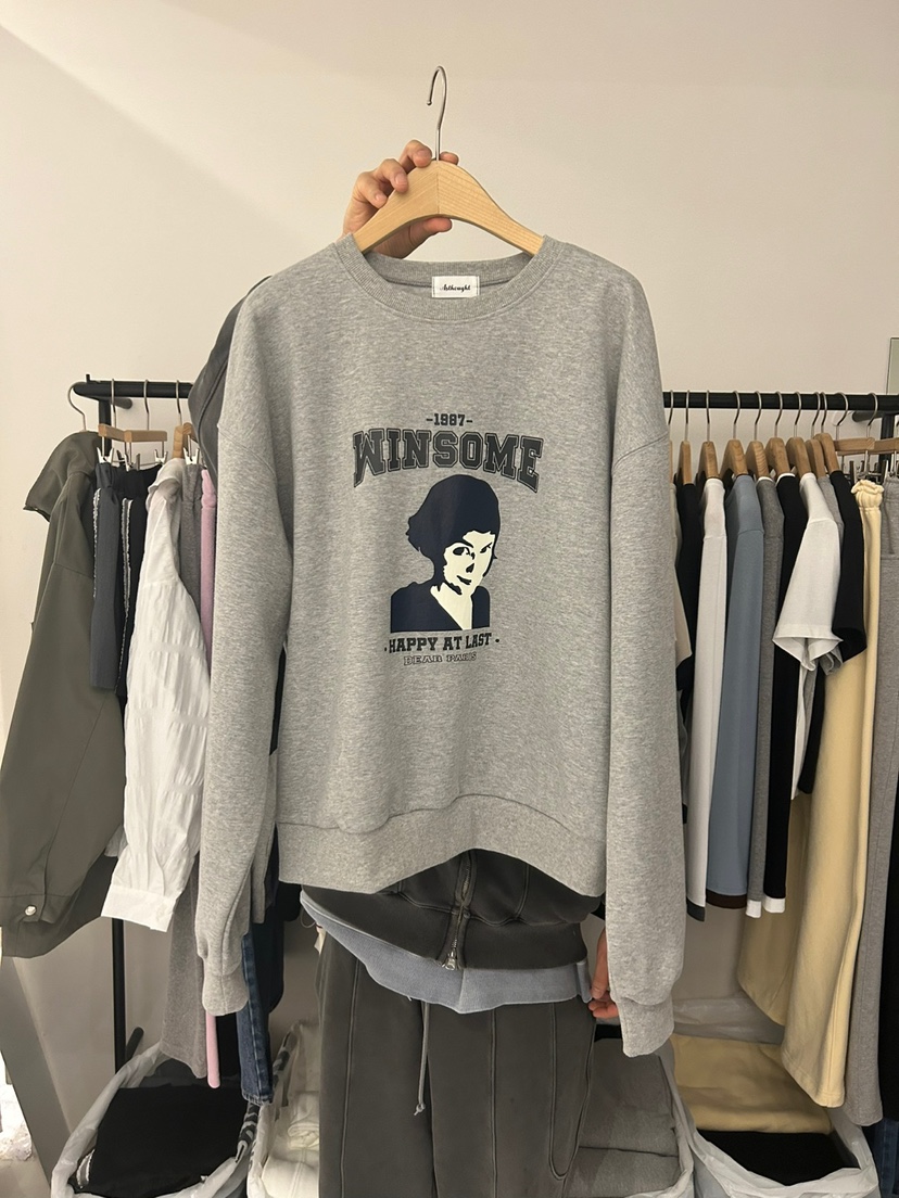 AS THOUGHT韓國直郵㊣東大門實拍女裝新品熱賣25春夏推薦衛衣AS THOUGHT衛衣圖色3