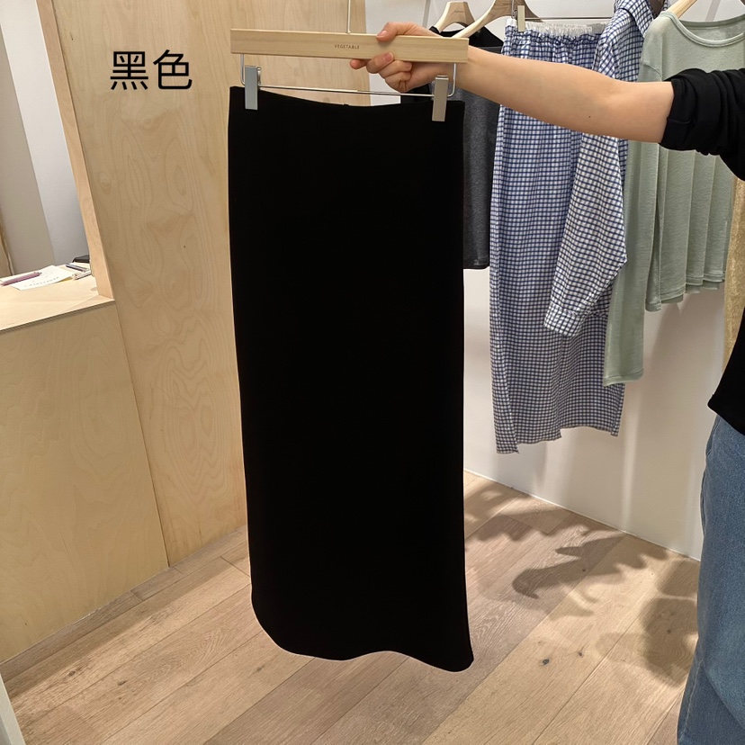VEGETABLE韓國㊣直郵東大門代購女裝新品職業時尚休閑熱賣長裙VEGETABLE長裙圖色2