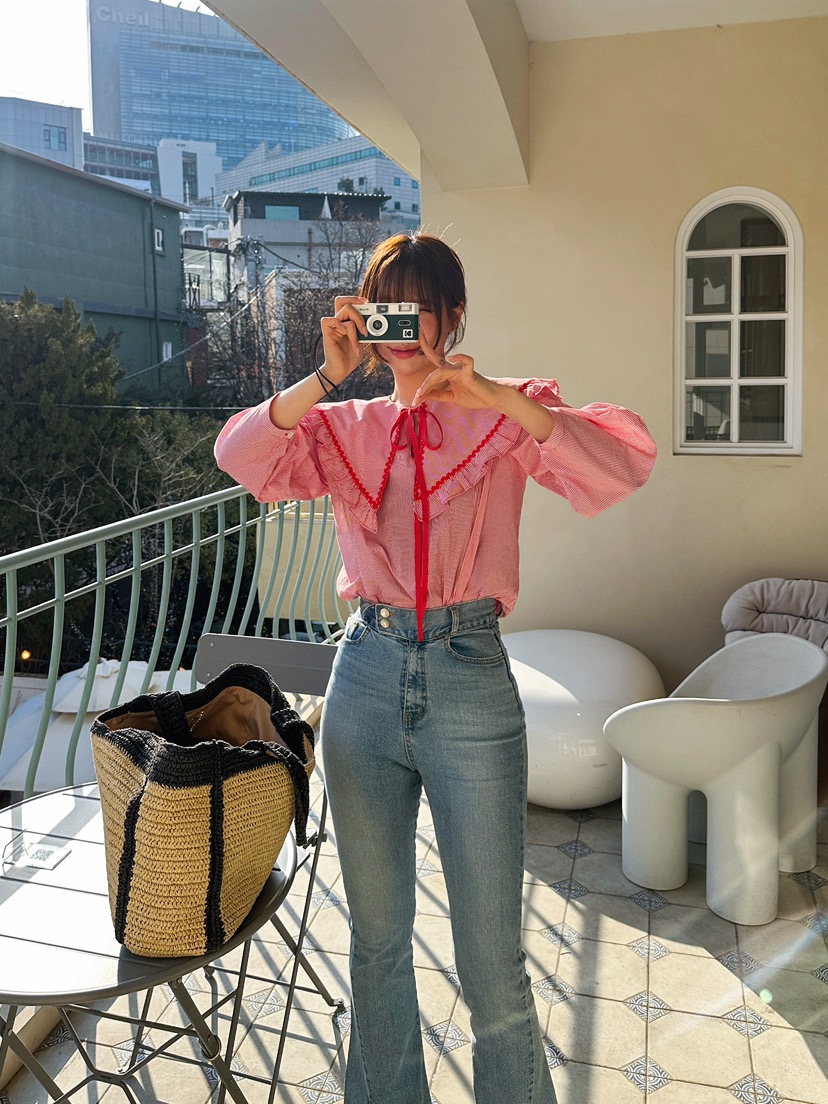 81 MARKET-L韓國直郵㊣女裝新品人氣25春夏熱賣襯衫蕾絲衫81 MARKET-L襯衫/蕾絲衫