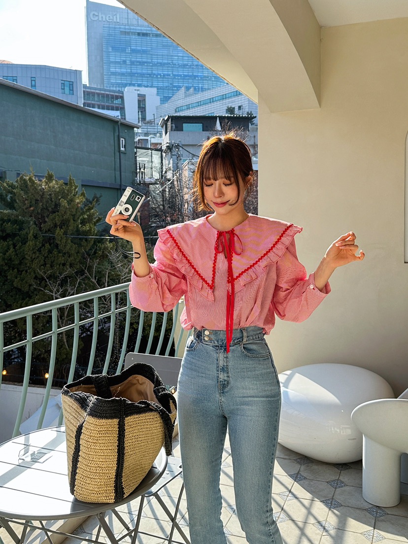 81 MARKET-L韓國直郵㊣女裝新品人氣25春夏熱賣襯衫蕾絲衫81 MARKET-L襯衫/蕾絲衫