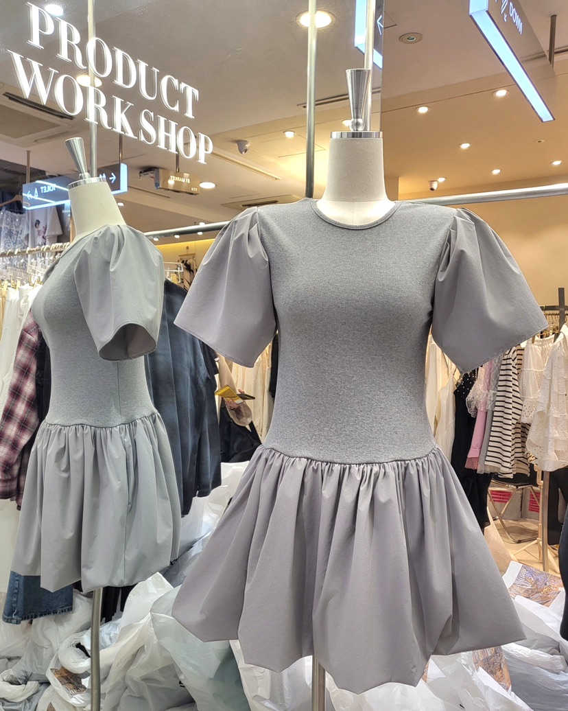 WORK SHOP韓國㊣直郵東大門代購女裝新品熱賣休閑職業連衣裙Work_shop連衣裙圖色1