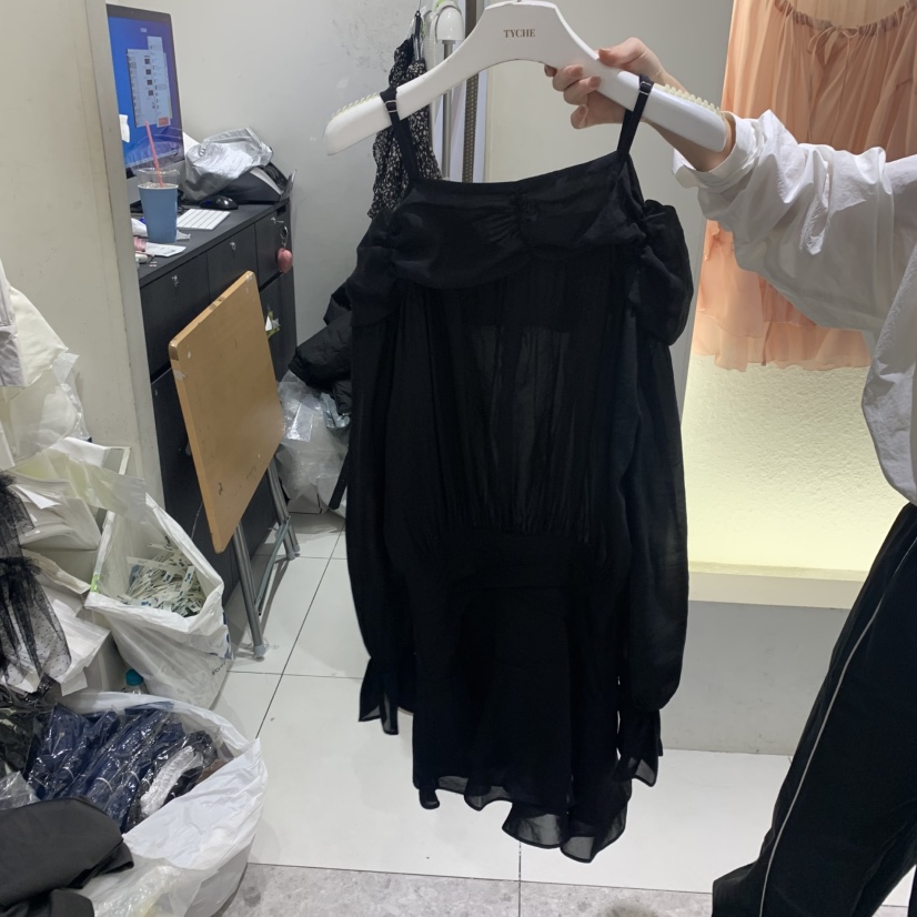 TYCHE韓國㊣直郵東大門代購女裝新品熱賣25春夏職業時尚連衣裙TYCHE連衣裙圖色2