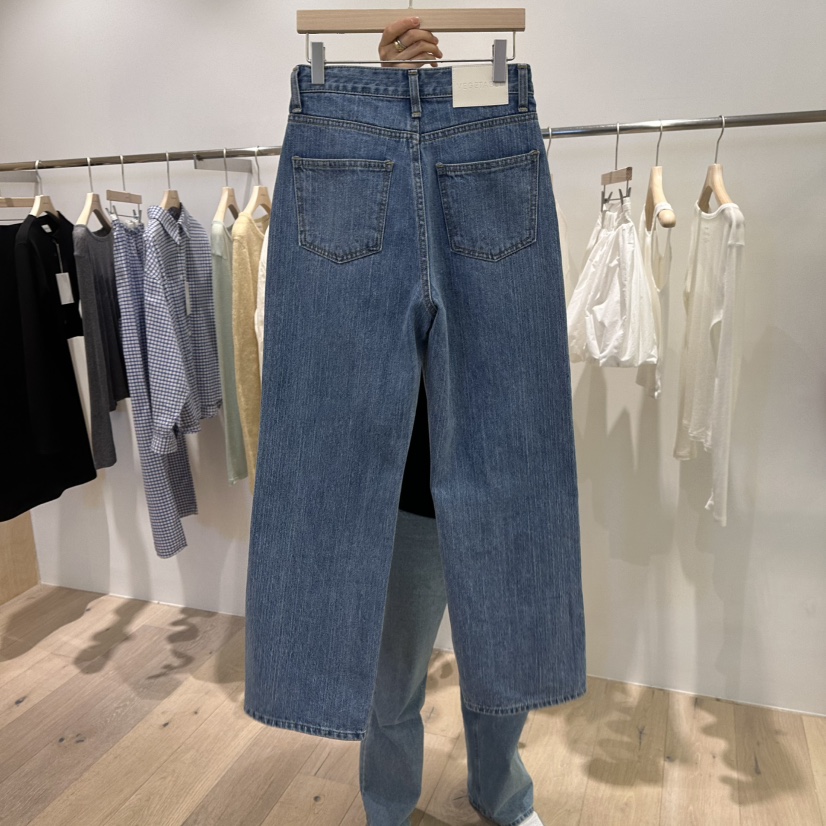 VEGETABLE韓國直郵㊣女裝新款25春夏熱賣休閑推薦職業牛仔褲VEGETABLE牛仔褲