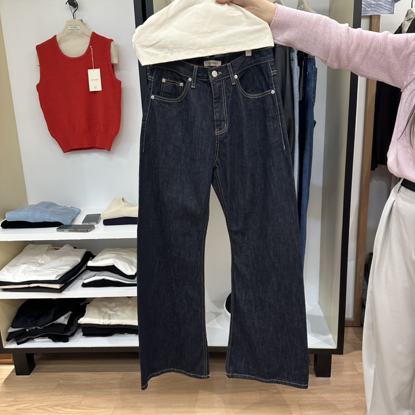 MUYBIEN韓國直郵㊣東大門實拍女裝新品熱賣25春夏休閑牛仔褲MUYBIEN牛仔褲