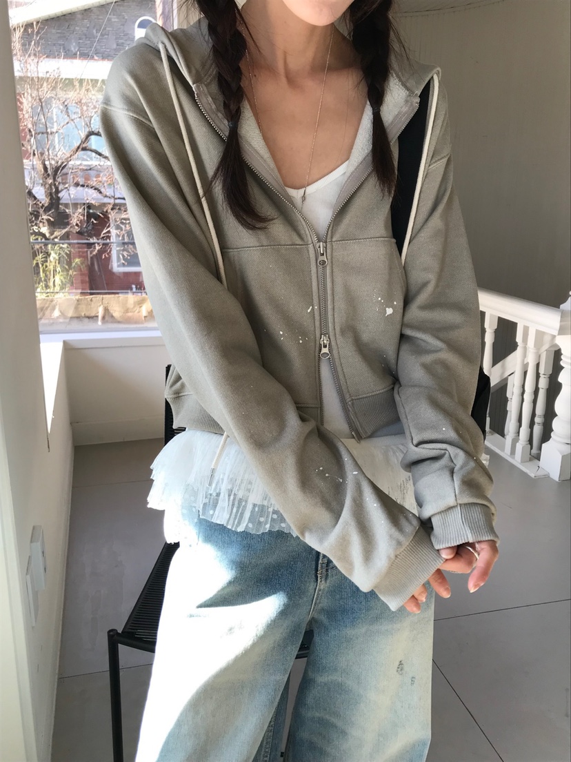 VAARA韓國直郵㊣女裝新品人氣職業推薦休閑25春夏熱賣夾克拉鏈VAARA夾克