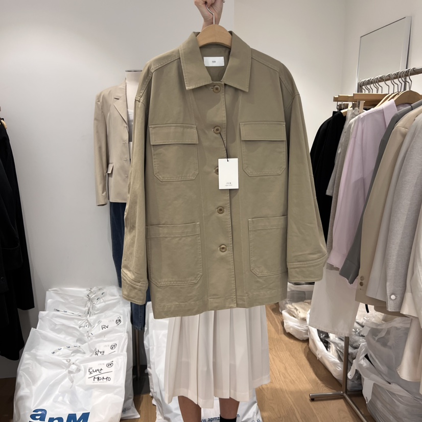 OUR-A韓國直郵㊣女裝新品推薦25春夏人氣時尚職業熱賣夾克OUR-A夾克圖色2