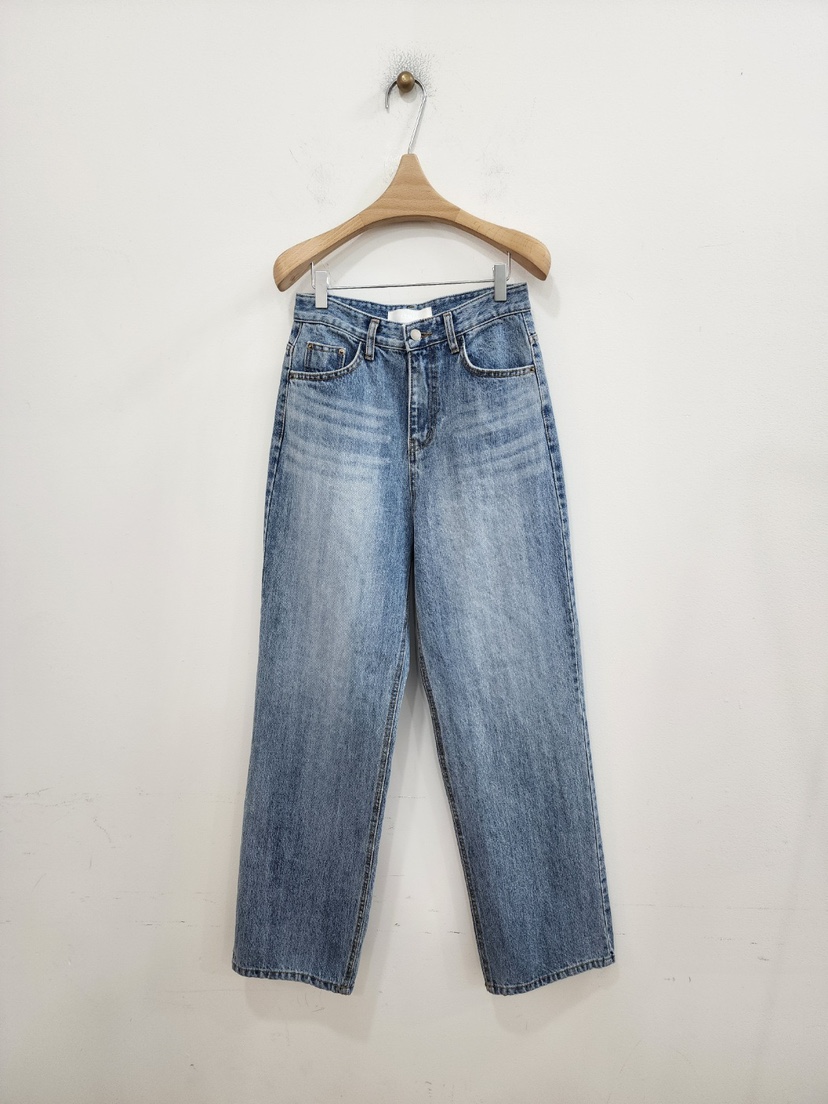 LE MIU韓國㊣直郵東大門代購女裝新品休閑時尚熱賣職業牛仔褲LE MIU牛仔褲