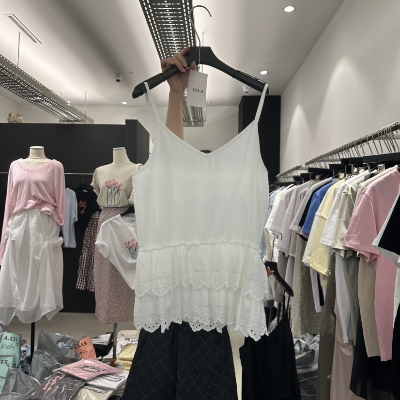 A.CES東大門實拍女士新款休閑職業人氣時尚25春夏吊帶背心A.CES吊帶/背心