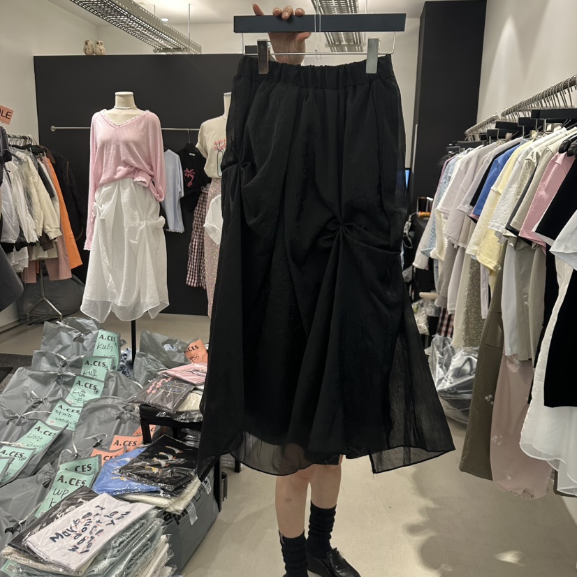 A.CES直郵韓國代購㊣女裝新品人氣時尚熱賣職業25春夏長裙A.CES長裙圖色2