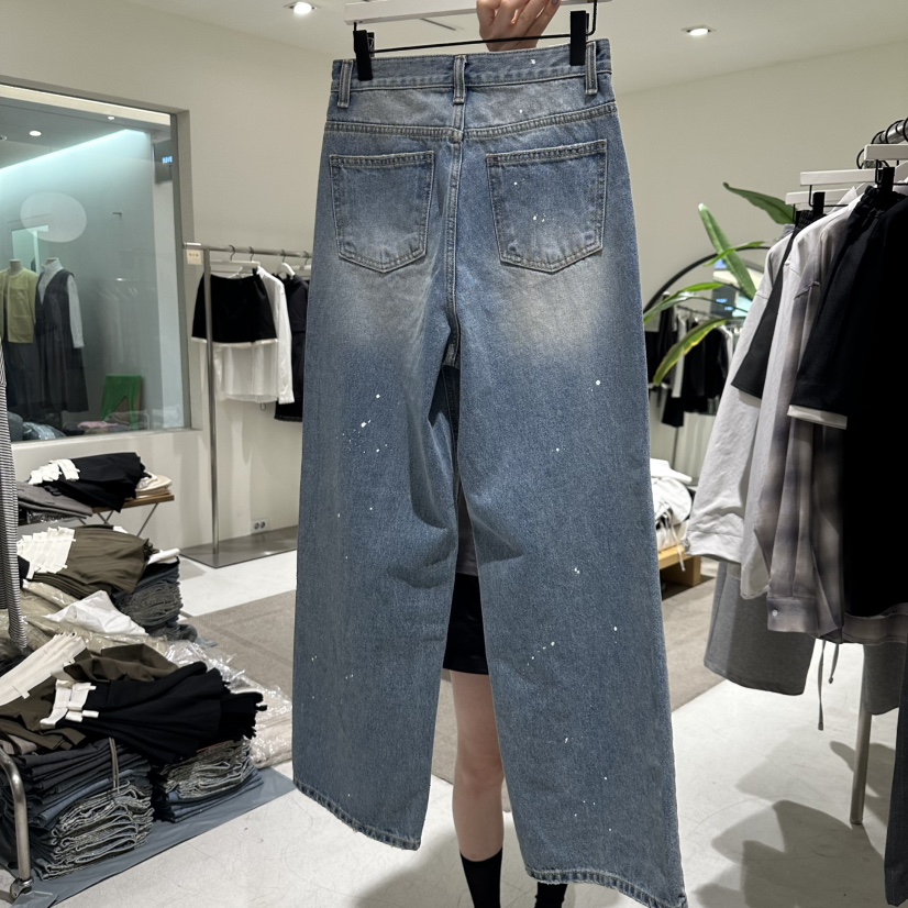 GRADE直郵韓國代購㊣女裝新款時尚25春夏職業人氣推薦牛仔褲GRADE牛仔褲