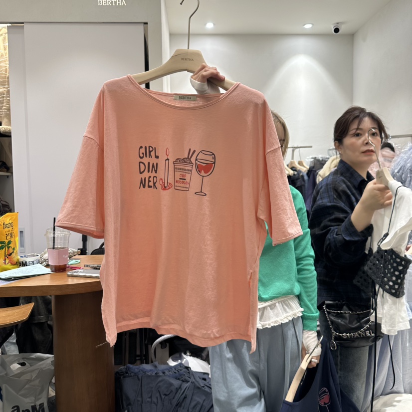 BERTHA直郵韓國代購㊣女裝新款人氣休閑職業熱賣推薦時尚T恤BERTHAT恤圖色3