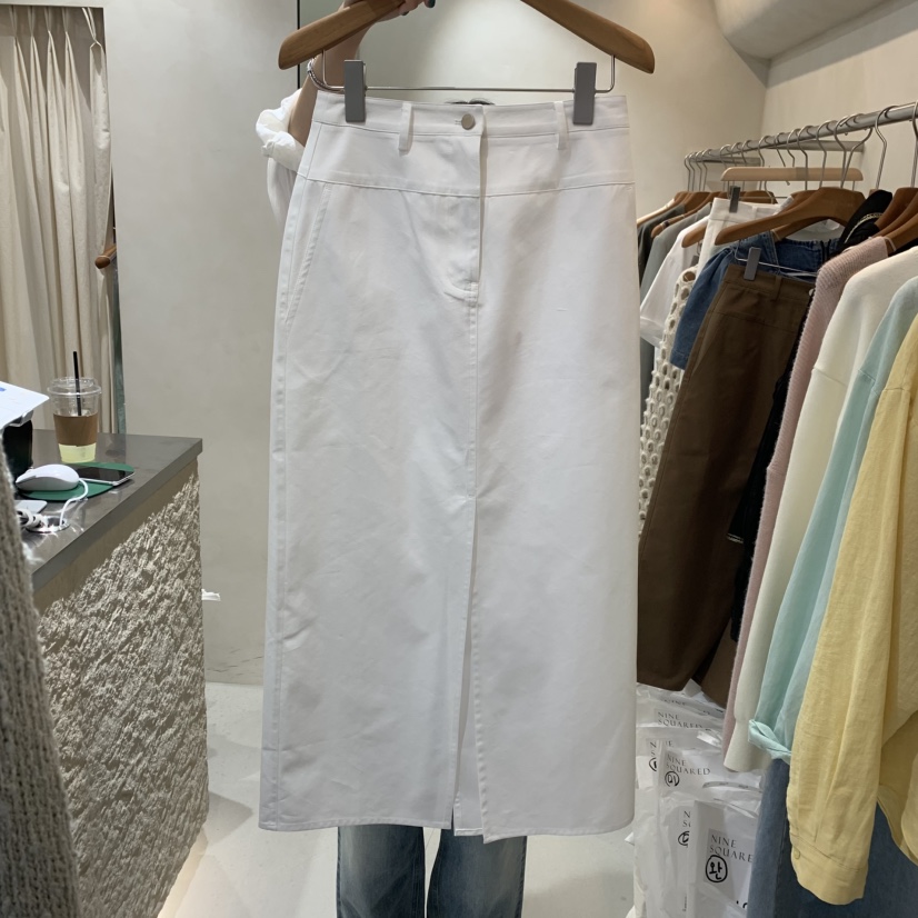 NINESQUARED韓國直郵㊣女裝新品人氣休閑25春夏半身裙中短裙NINESQUARED半身裙/中短裙