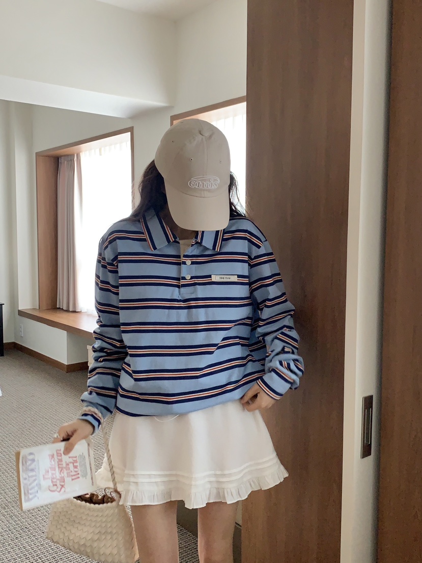 FORMSTUDIO韓國直郵女裝新品時尚職業人氣熱賣真品25春夏長袖T恤FORMSTUDIO長袖T恤