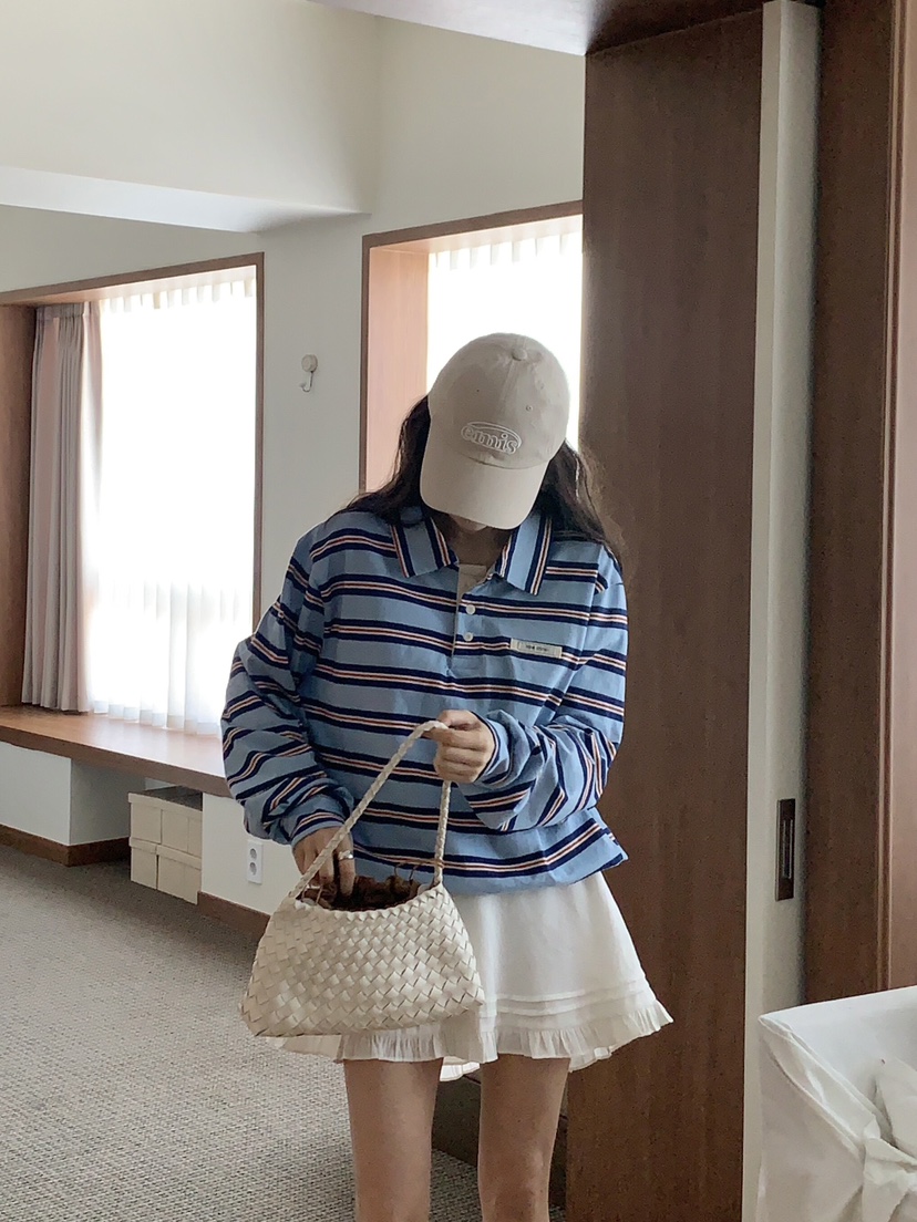 FORMSTUDIO韓國直郵女裝新品時尚職業人氣熱賣真品25春夏長袖T恤FORMSTUDIO長袖T恤