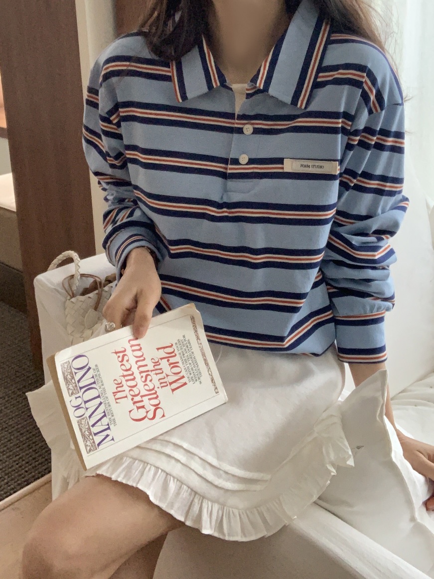 FORMSTUDIO韓國直郵女裝新品時尚職業人氣熱賣真品25春夏長袖T恤FORMSTUDIO長袖T恤