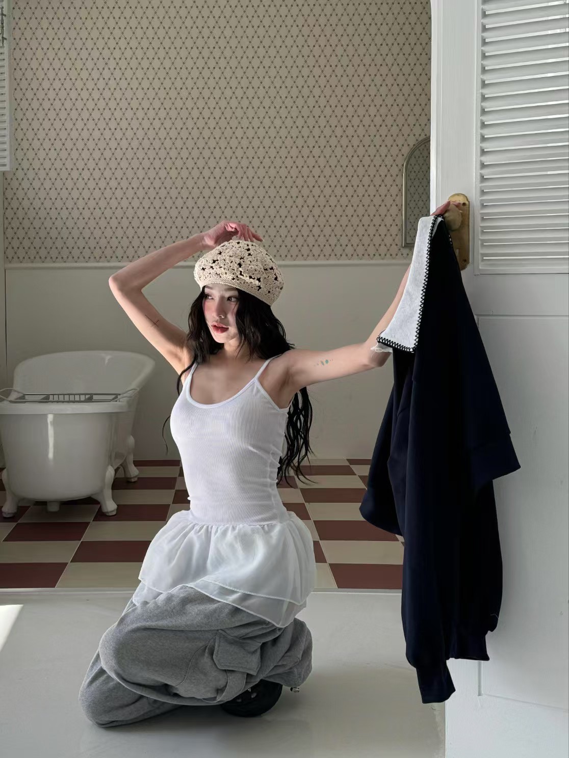 GISELE韓國代購女裝新款熱賣休閑25春夏職業時尚推薦吊帶背心GISELE吊帶/背心