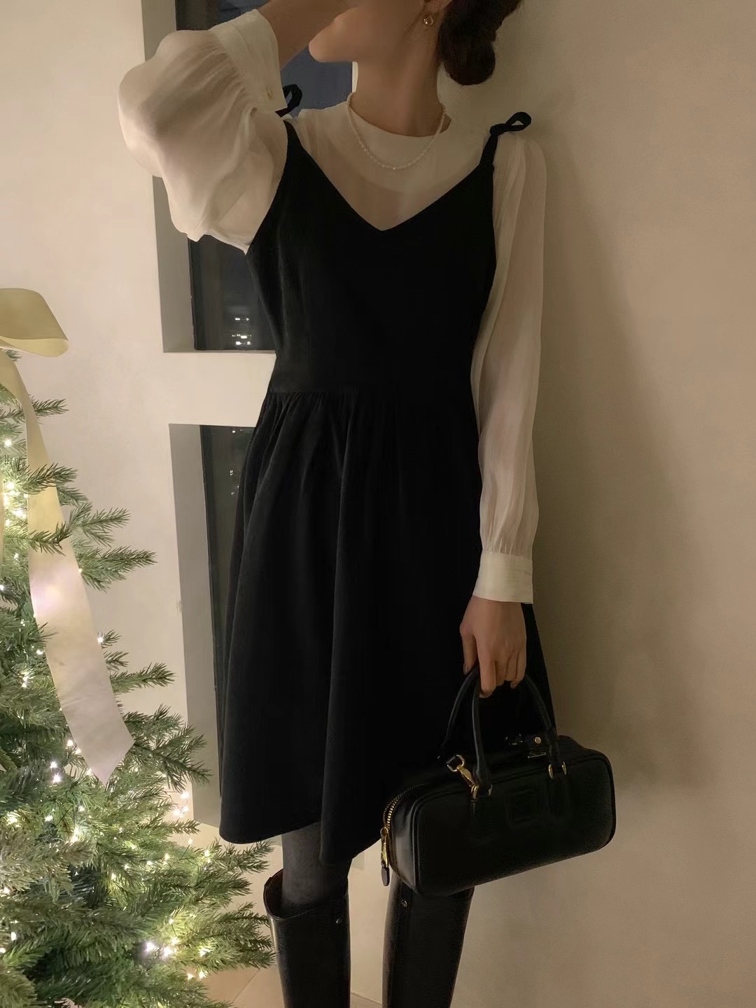 OUIR東大門實拍女士新款真品25春夏熱賣時尚推薦職業連衣裙OUIR連衣裙