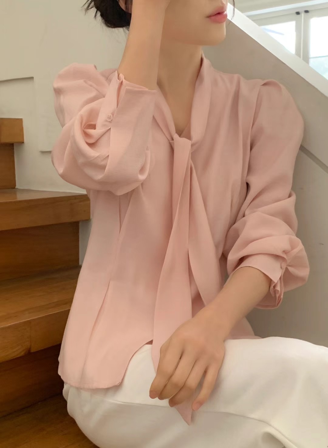 OUIR東大門實拍女裝新品人氣職業時尚推薦休閑真品襯衫蕾絲衫OUIR襯衫/蕾絲衫