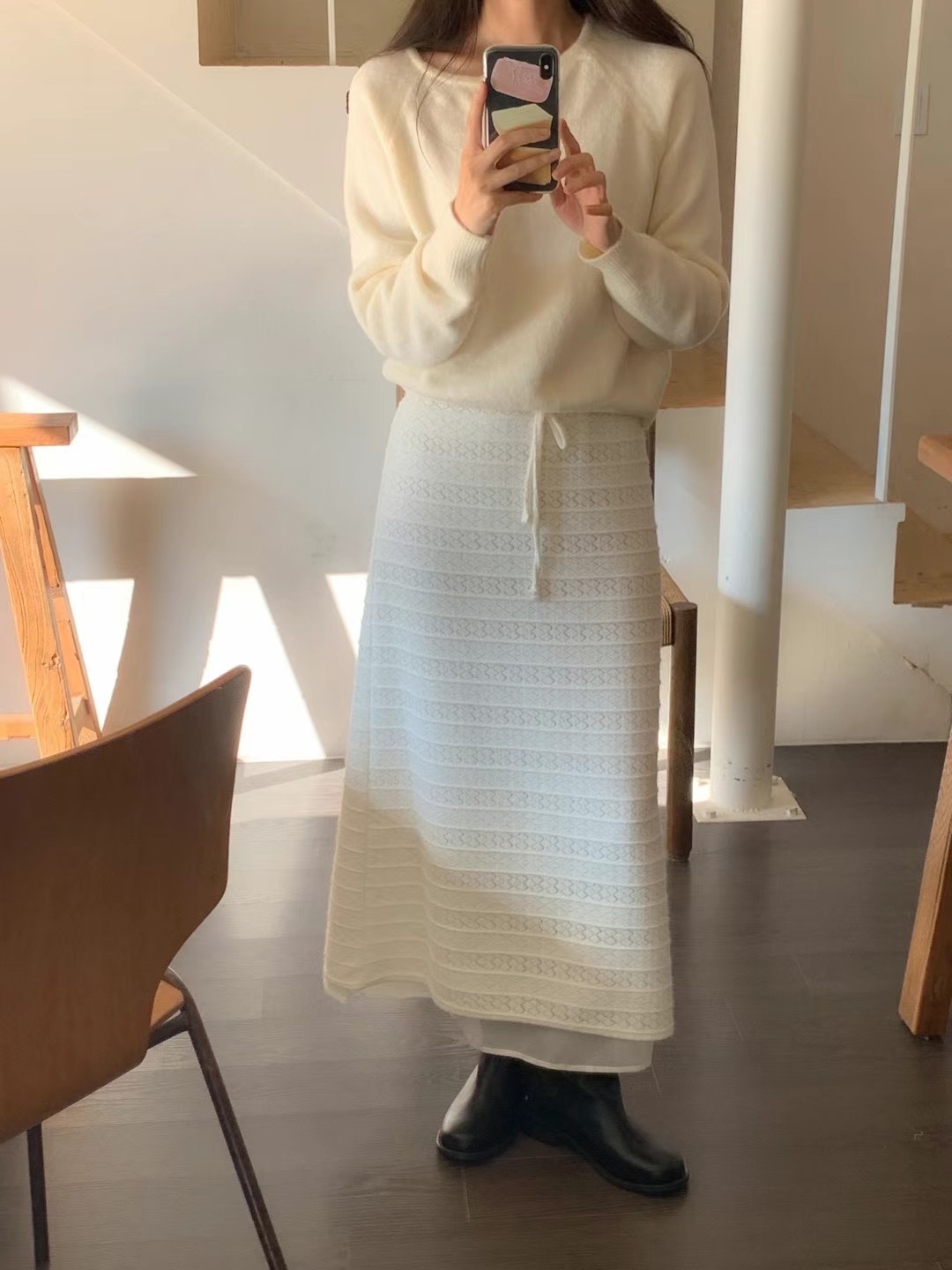 OUIR東大門實拍女裝新款推薦熱賣25春夏職業時尚人氣休閑長裙OUIR長裙