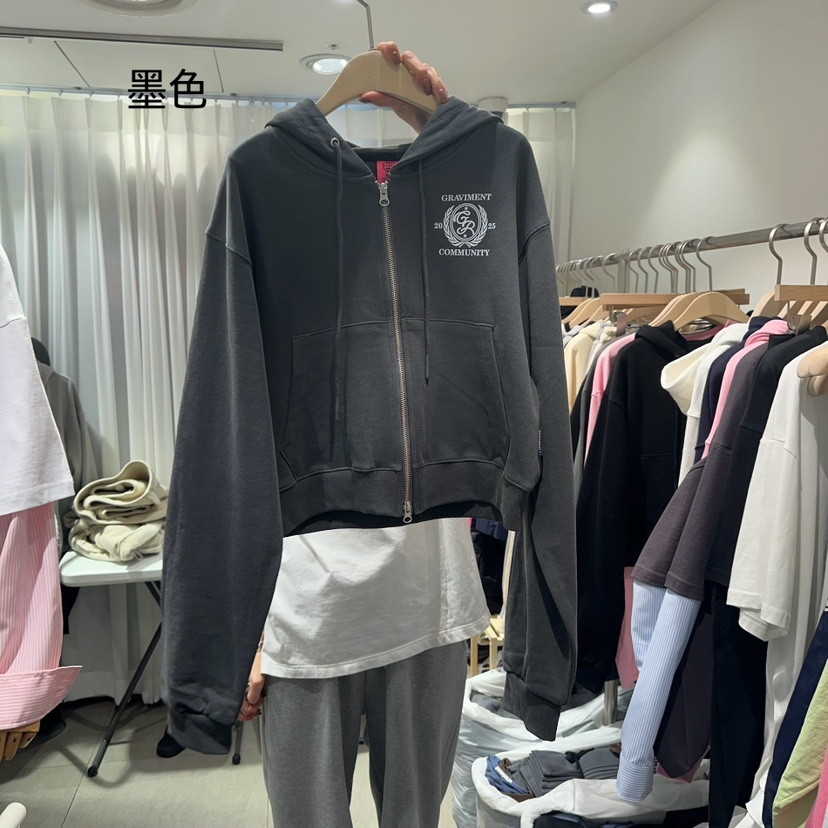 THE LOT韓國㊣直郵東大門代購女裝新款25春夏熱賣職業衛衣THE LOT/	LOT衛衣圖色2
