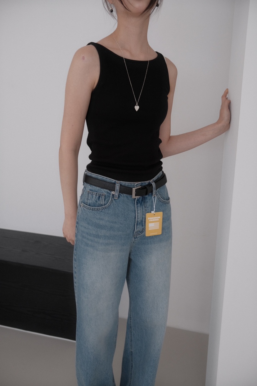 LONG PEAK東大門直郵女裝新品真品職業推薦25春夏吊帶背心LONG PEAK吊帶/背心