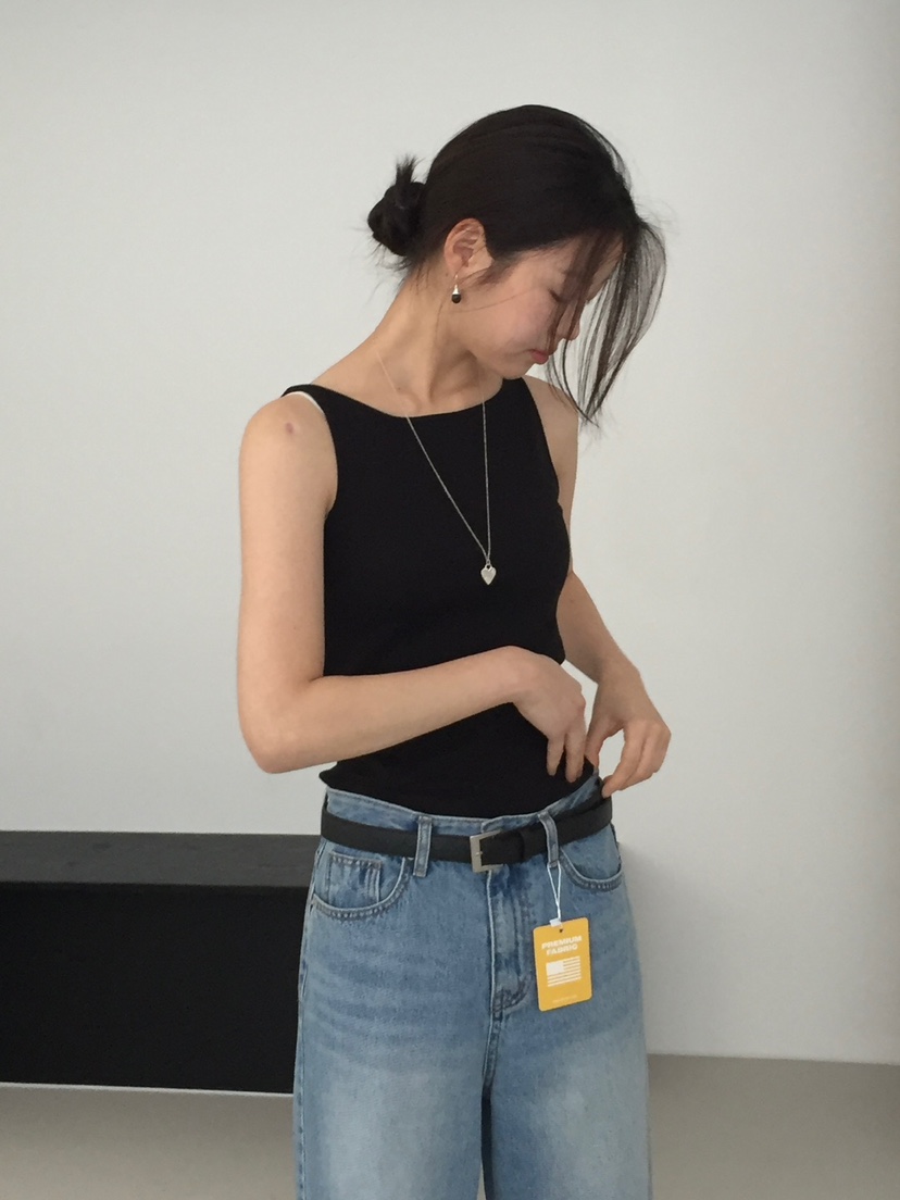 LONG PEAK東大門直郵女裝新品真品職業推薦25春夏吊帶背心LONG PEAK吊帶/背心