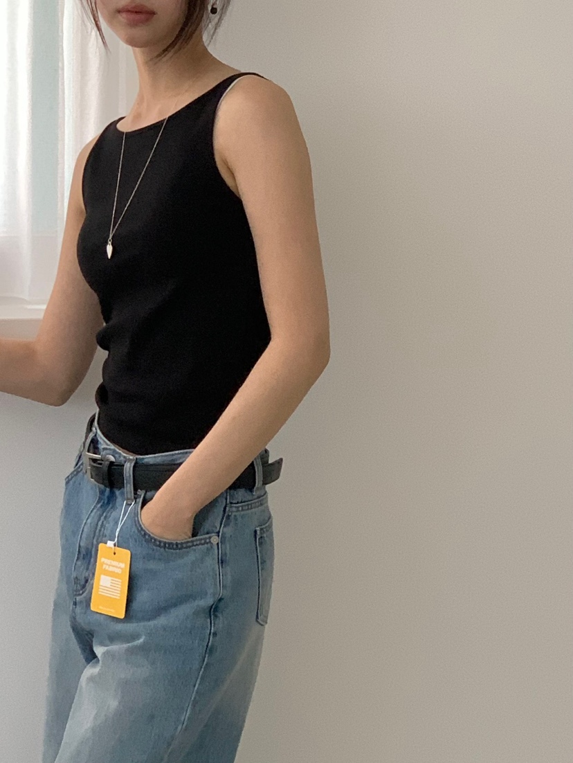 LONG PEAK東大門直郵女裝新品真品職業推薦25春夏吊帶背心LONG PEAK吊帶/背心