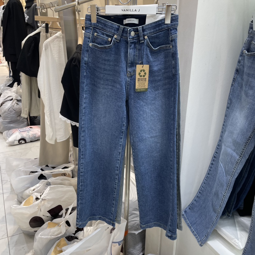 VANILLA J韓國㊣直郵東大門代購女裝新品休閑25春夏牛仔褲VANILLA J牛仔褲圖色3