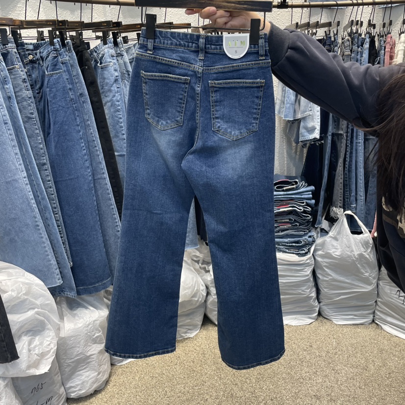 AIM韓國直郵㊣女裝新款熱賣25春夏推薦時尚職業休閑人氣牛仔褲AIM牛仔褲