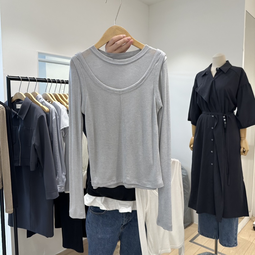OVU韓國直郵㊣東大門實拍女裝新品休閑熱賣推薦25春夏套裝兩件套OVU套裝圖色2