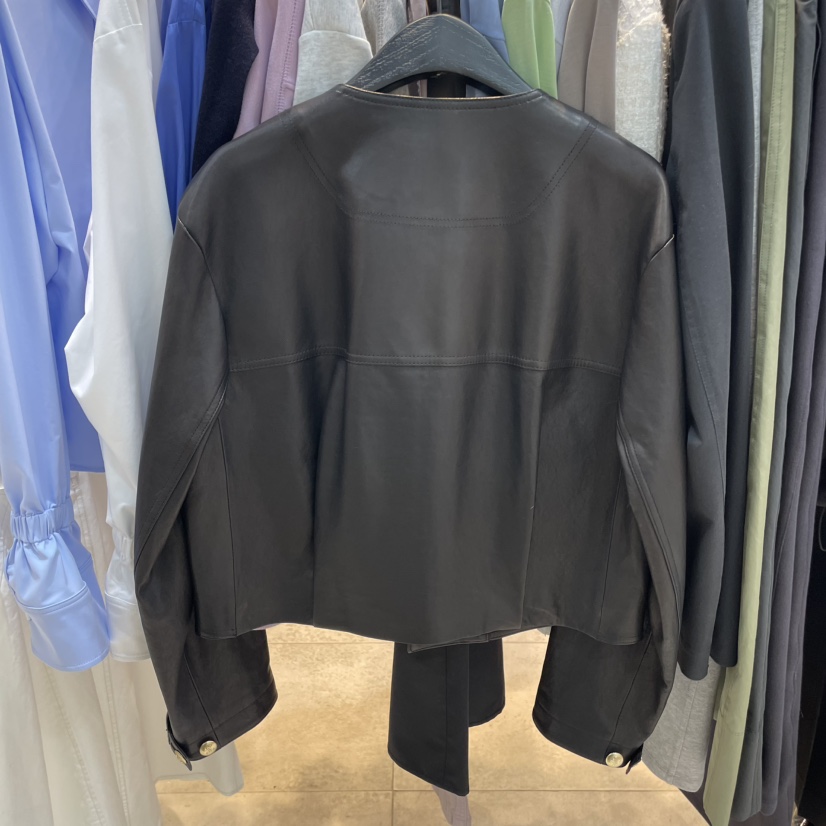 J COCO韓國㊣直郵東大門代購女裝新品推薦人氣熱賣夾克羊皮J COCO夾克