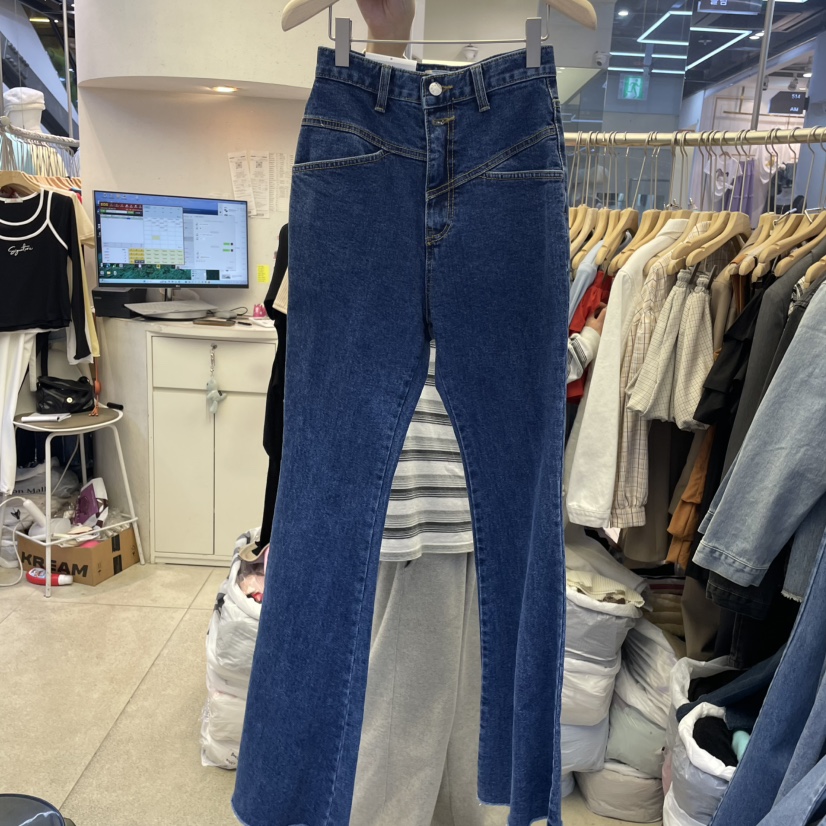 PLUM-q直郵韓國代購㊣女裝新款人氣休閑25春夏熱賣推薦牛仔褲PLUM牛仔褲圖色2