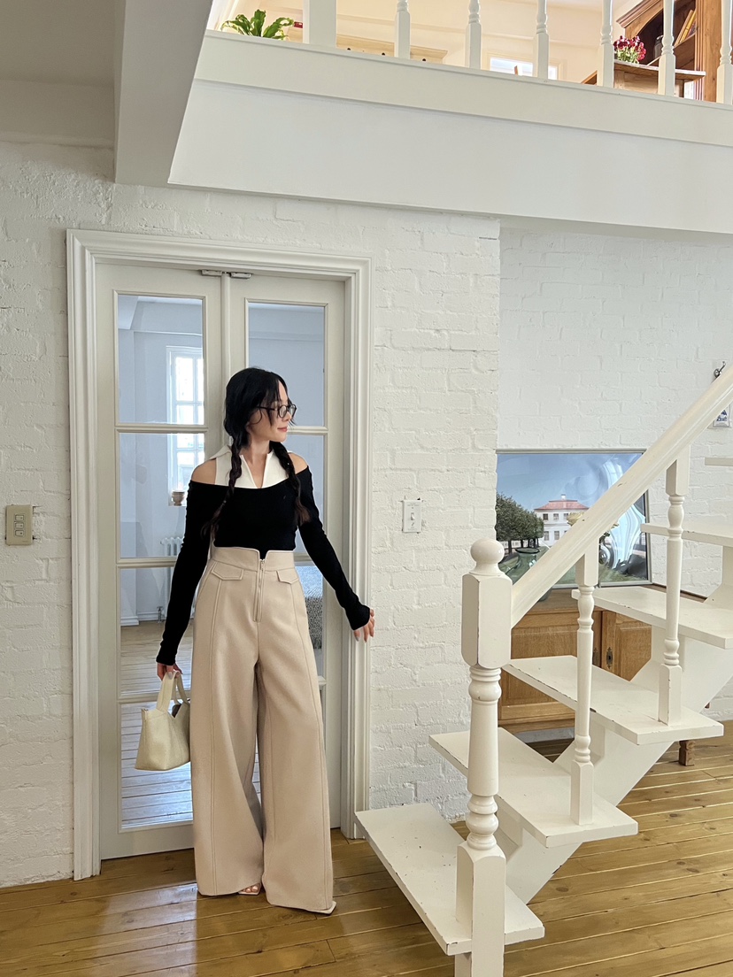 BOLD韓國直郵㊣東大門實拍女裝新品時尚推薦25春夏休閑休閑褲BOLD休閑褲