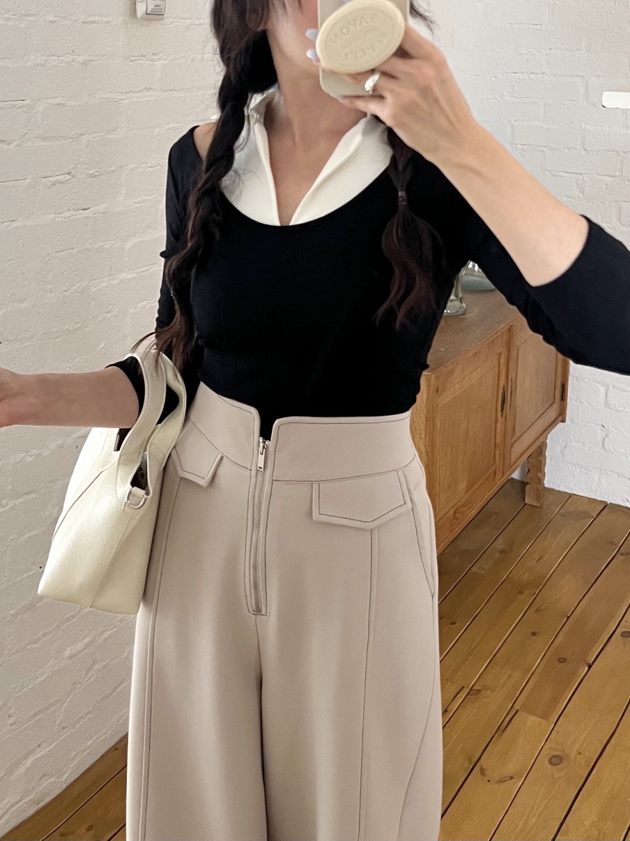 BOLD韓國直郵㊣東大門實拍女裝新品時尚推薦25春夏休閑休閑褲BOLD休閑褲