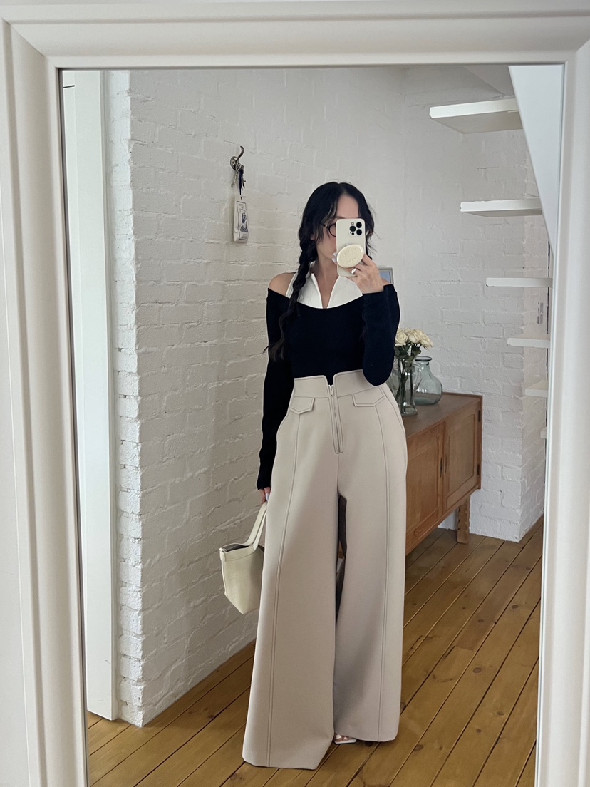 BOLD韓國直郵㊣東大門實拍女裝新品時尚推薦25春夏休閑休閑褲BOLD休閑褲